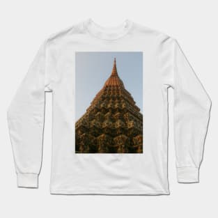 2nd Buddha stupa reaching symmetric in the clear sky. Long Sleeve T-Shirt